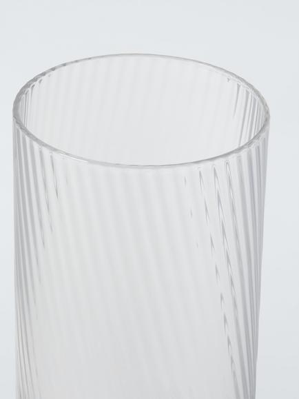 John Lewis Beaded Stem Glass Champagne Flute, 185ml, Clear - view 2, Clear Clear