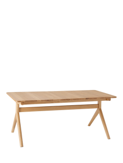 John Lewis OUTLET Poise 6-10 Seater Extending Dining Table, Like New, Oak, Natural