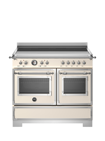 Bertazzoni Heritage Series 100cm Electric Range Cooker with Induction Hob, Ivory