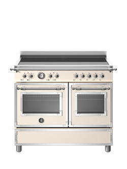Bertazzoni Heritage Series 100cm Electric Range Cooker with Induction Hob - view 2, Ivory