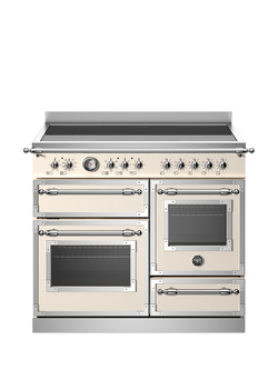 Bertazzoni Heritage Series 100cm Electric Range Cooker with Induction Hob, Ivory