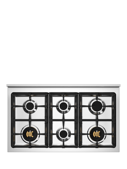 Bertazzoni Heritage Series 100cm Dual Fuel Range Cooker with Gas Hob - view 2, Black