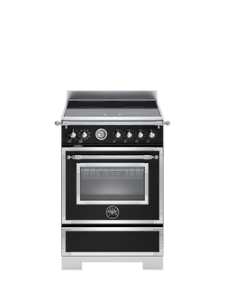 Bertazzoni Heritage Series 60cm Electric Range Cooker with Induction Hob, Matt Black
