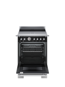 Bertazzoni Heritage Series 60cm Electric Range Cooker with Induction Hob - view 2, Matt Black
