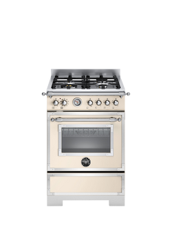 Bertazzoni Heritage Series 60cm Dual Fuel Range Cooker with Gas Hob, White