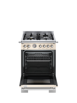 Bertazzoni Heritage Series 60cm Dual Fuel Range Cooker with Gas Hob - view 2, White