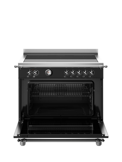 Bertazzoni Heritage Series 90cm Electric Range Cooker with Induction Hob - view 2, Black