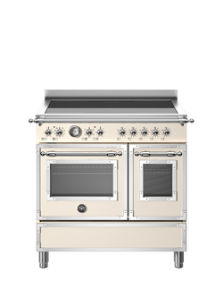 Bertazzoni Heritage Series 90cm Electric Range Cooker with Induction Hob - view 2, Ivory