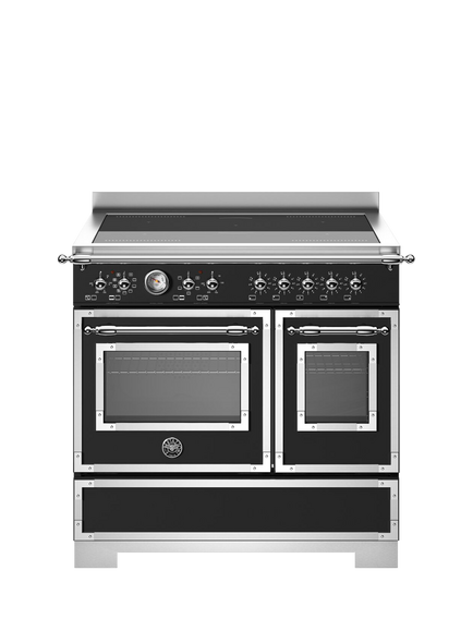 Bertazzoni Heritage Series 90cm Electric Range Cooker with Induction Hob, Matt Black