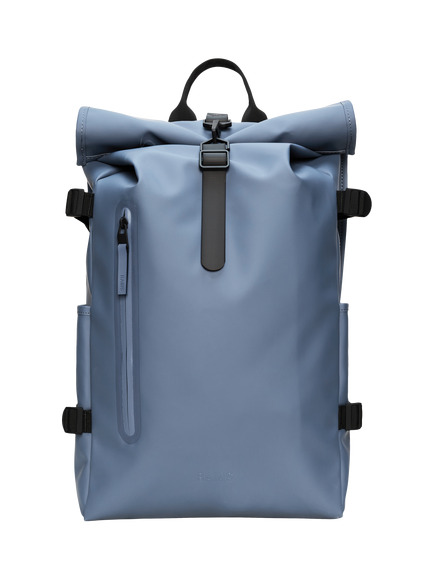 Rains Large Roll-Top Rucksack Backpack, 172 Blue Dusk, 172 Blue Dusk