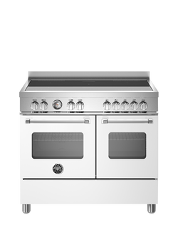 Bertazzoni Master Series 100cm Electric Range Cooker with Induction Hob, Matt White