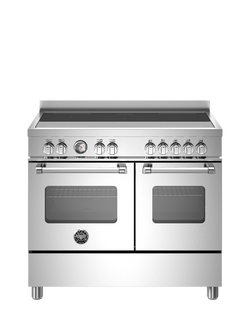 Bertazzoni Master Series 100cm Electric Range Cooker with Induction Hob, Stainless Steel