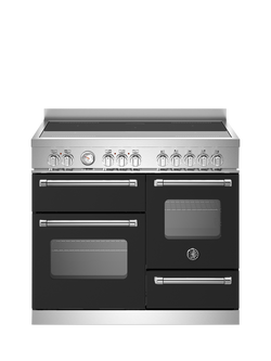Bertazzoni Master Series 100cm Electric Range Cooker with Induction Hob, Mayy Black