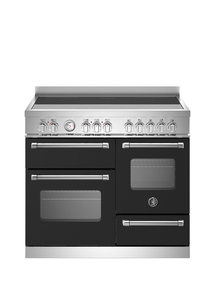 Bertazzoni Master Series 100cm Electric Range Cooker with Induction Hob, Mayy Black