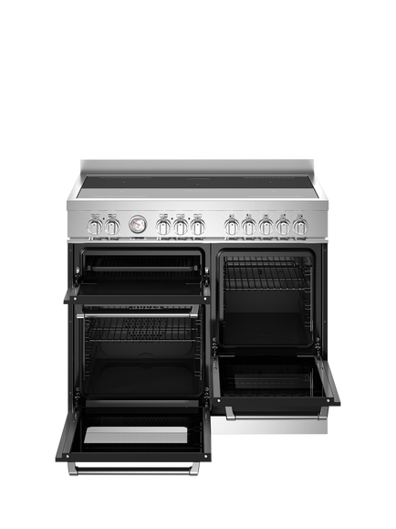 Bertazzoni Master Series 100cm Electric Range Cooker with Induction Hob - view 2, Mayy Black