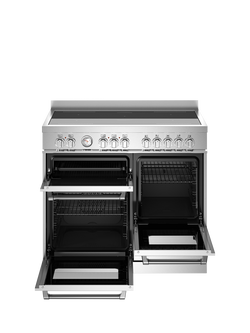 Bertazzoni Master Series 100cm Electric Range Cooker with Induction Hob - view 2, Stainless Steel