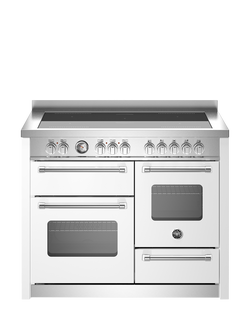Bertazzoni Master Series 110cm Electric Range Cooker with Induction Hob, Matt White