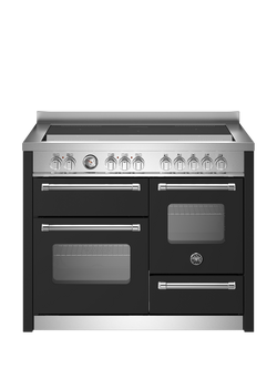 Bertazzoni Master Series 110cm Electric Range Cooker with Induction Hob, Matt Black