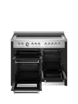 Bertazzoni Master Series 110cm Electric Range Cooker with Induction Hob - view 2, Matt Black