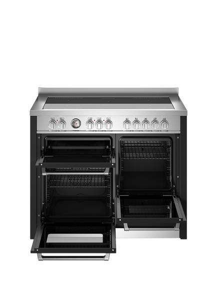 Bertazzoni Master Series 110cm Electric Range Cooker with Induction Hob - view 2, Matt Black