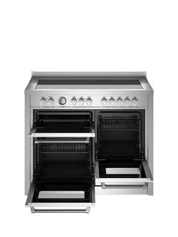 Bertazzoni Master Series 110cm Electric Range Cooker with Induction Hob - view 2, Stainless Steel