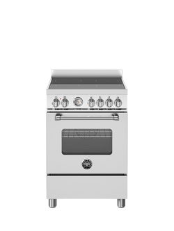 Bertazzoni Master Series 60cm Electric Range Cooker with Induction Hob, Stainless Steel
