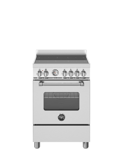 Bertazzoni Master Series 60cm Electric Range Cooker with Induction Hob, Stainless Steel