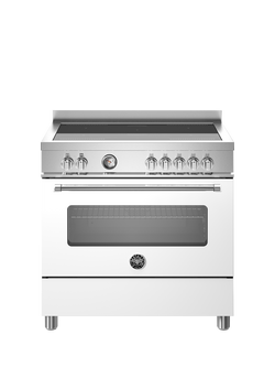 Bertazzoni Master Series 90cm Electric Range Cooker with Induction Hob, White