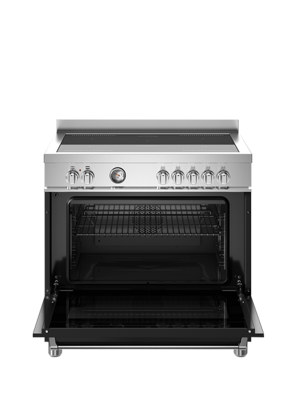 Bertazzoni Master Series 90cm Electric Range Cooker with Induction Hob - view 2, Black