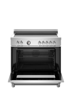 Bertazzoni Master Series 90cm Electric Range Cooker with Induction Hob - view 2, Stainless Steel