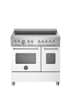 Bertazzoni Master Series 90cm Electric Range Cooker with Induction Hob, White