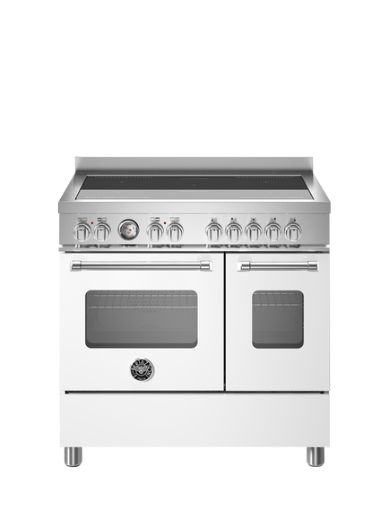 Bertazzoni Master Series 90cm Electric Range Cooker with Induction Hob, White