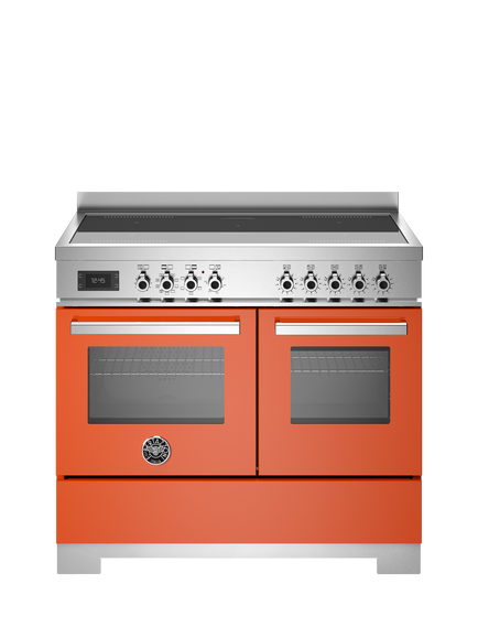 Bertazzoni Professional Series 100cm Electric Range Cooker with Induction Hob, Orange