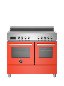 Bertazzoni Professional Series 100cm Electric Range Cooker with Induction Hob - view 2, Orange