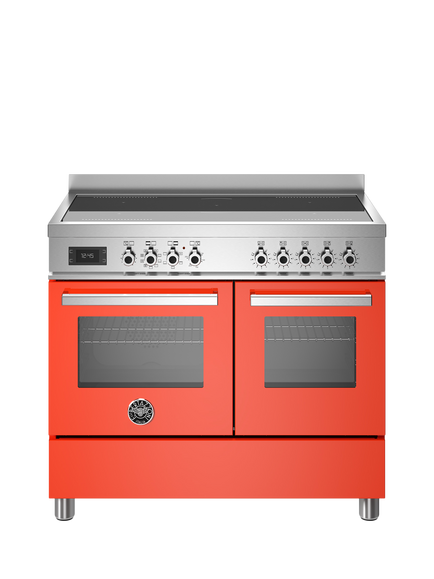 Bertazzoni Professional Series 100cm Electric Range Cooker with Induction Hob - view 2, Orange