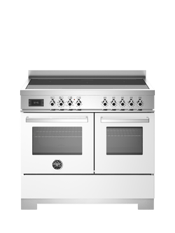 Bertazzoni Professional Series 100cm Electric Range Cooker with Induction Hob, White