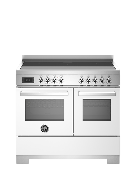 Bertazzoni Professional Series 100cm Electric Range Cooker with Induction Hob, White