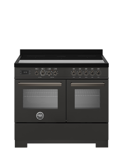 Bertazzoni Professional Series 100cm Electric Range Cooker with Induction Hob, Carbonio