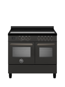Bertazzoni Professional Series 100cm Electric Range Cooker with Induction Hob - view 2, Carbonio