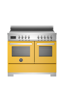 Bertazzoni Professional Series 100cm Electric Range Cooker with Induction Hob, Yellow