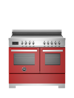 Bertazzoni Professional Series 100cm Electric Range Cooker with Induction Hob, Red