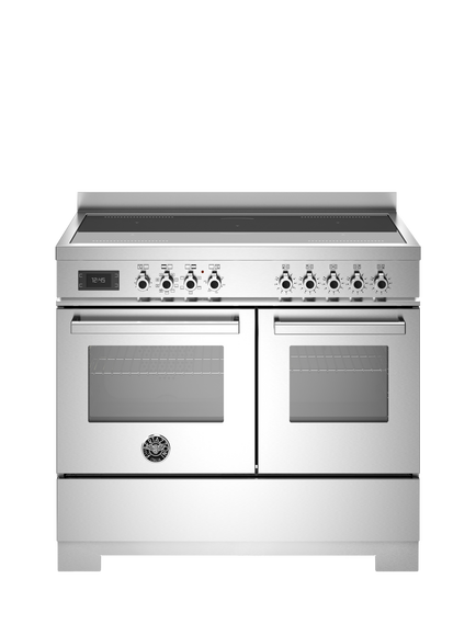 Bertazzoni Professional Series 100cm Electric Range Cooker with Induction Hob, Stainless Steel