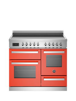 Bertazzoni Professional Series 100cm Electric Range Cooker with Induction Hob, Orange