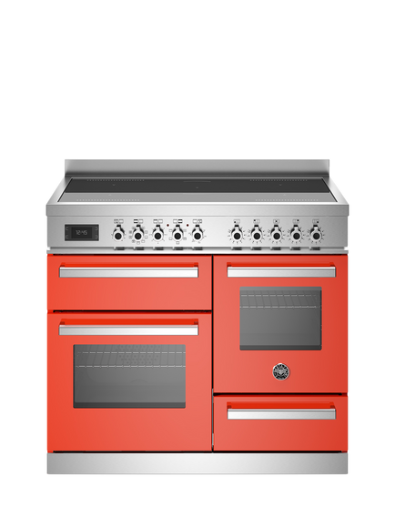 Bertazzoni Professional Series 100cm Electric Range Cooker with Induction Hob, Orange