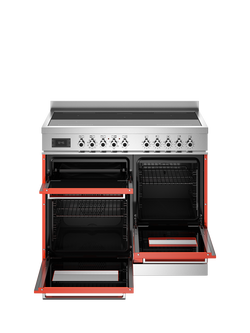 Bertazzoni Professional Series 100cm Electric Range Cooker with Induction Hob - view 2, Orange