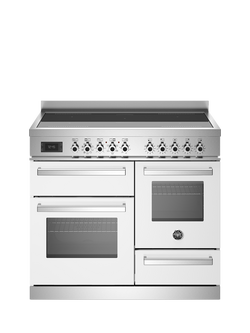 Bertazzoni Professional Series 100cm Electric Range Cooker with Induction Hob, White