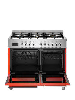 Bertazzoni Professional Series 100cm Dual Fuel Range Cooker with Gas Hob - view 2, Orange