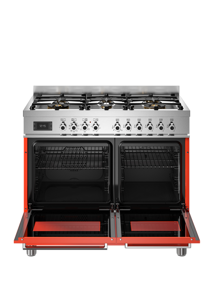 Bertazzoni Professional Series 100cm Dual Fuel Range Cooker with Gas Hob - view 2, Orange