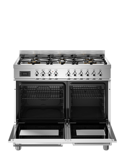 Bertazzoni Professional Series 100cm Dual Fuel Range Cooker with Gas Hob - view 2, White