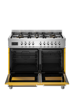 Bertazzoni Professional Series 100cm Dual Fuel Range Cooker with Gas Hob - view 2, Yellow